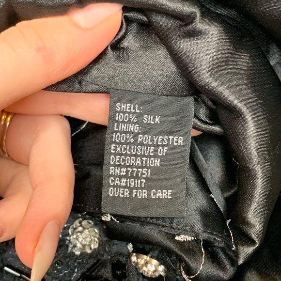 Betsey Johnson Silk Black Vintage Blazer - Picture 8 of 8